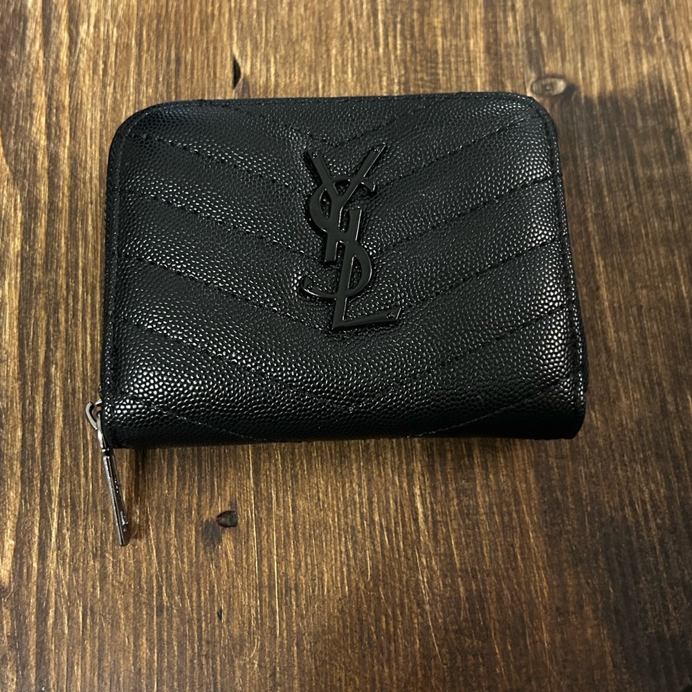 YSL black wallet